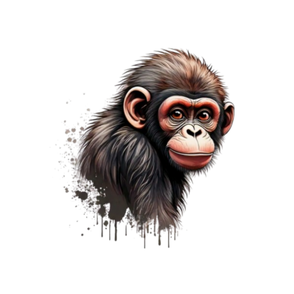 Kinder T-Shirt Affe