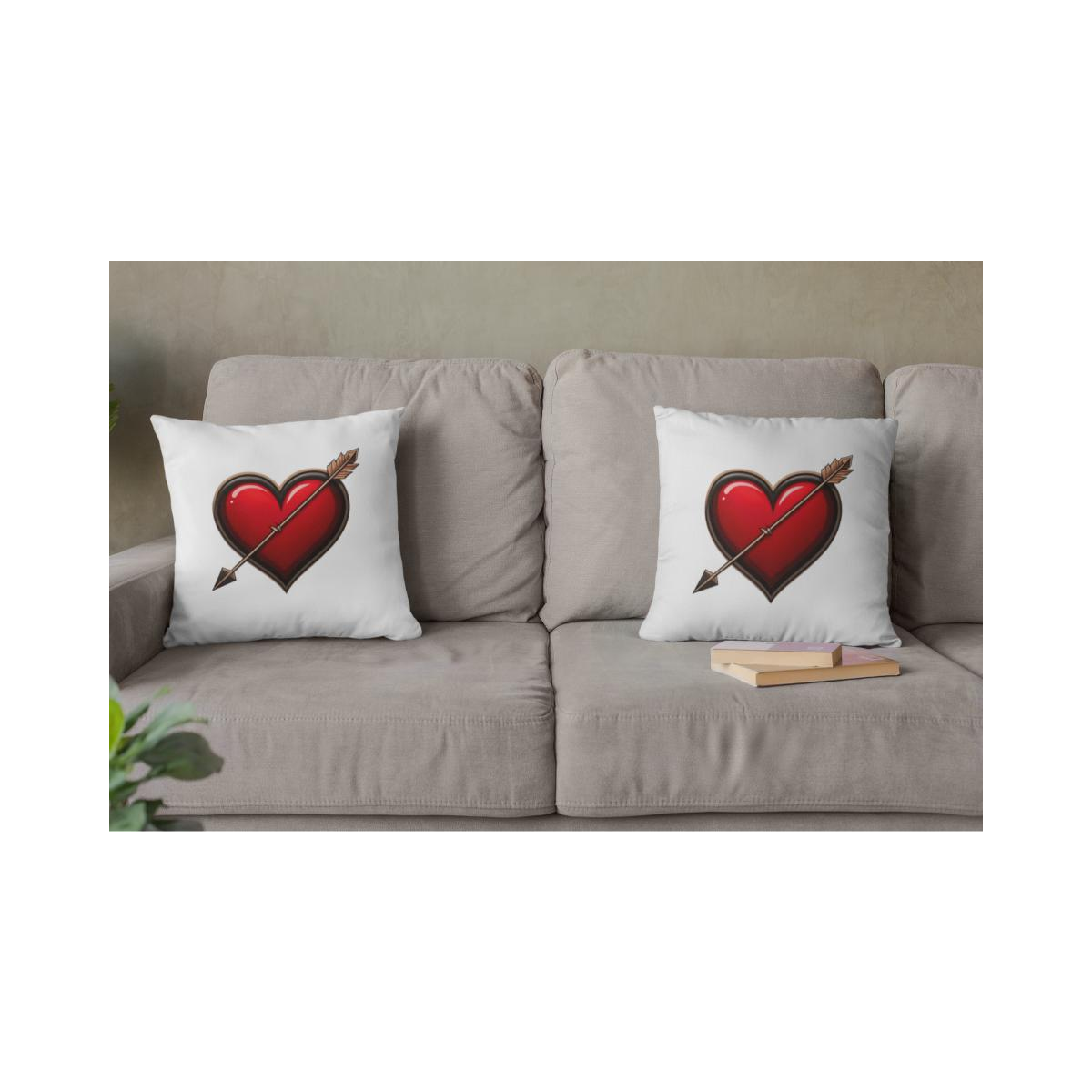 Dekokissen-Set Arrow Heart