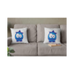 Dekokissen-Set Eistar blue