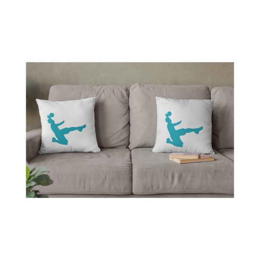 Dekokissen-Set Fussballer Jump Silhouette