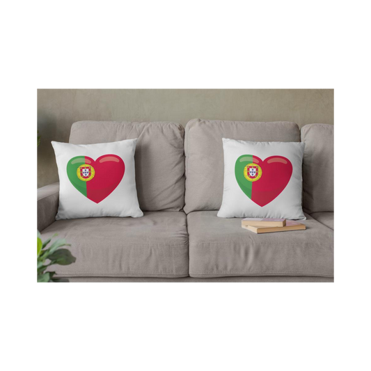 Dekokissen-Set Herz Flagge Portugal