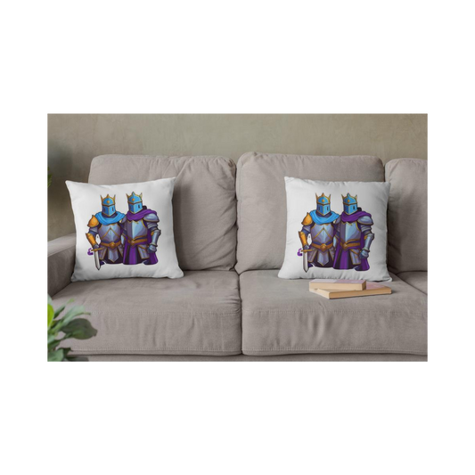 Dekokissen-Set Ritter Set Blau Lila