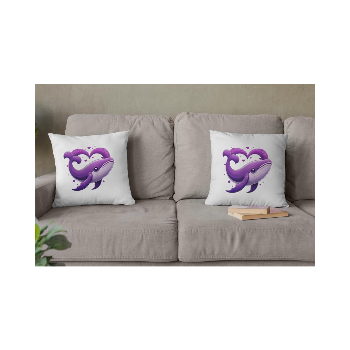 Dekokissen-Set Baby Party Wal