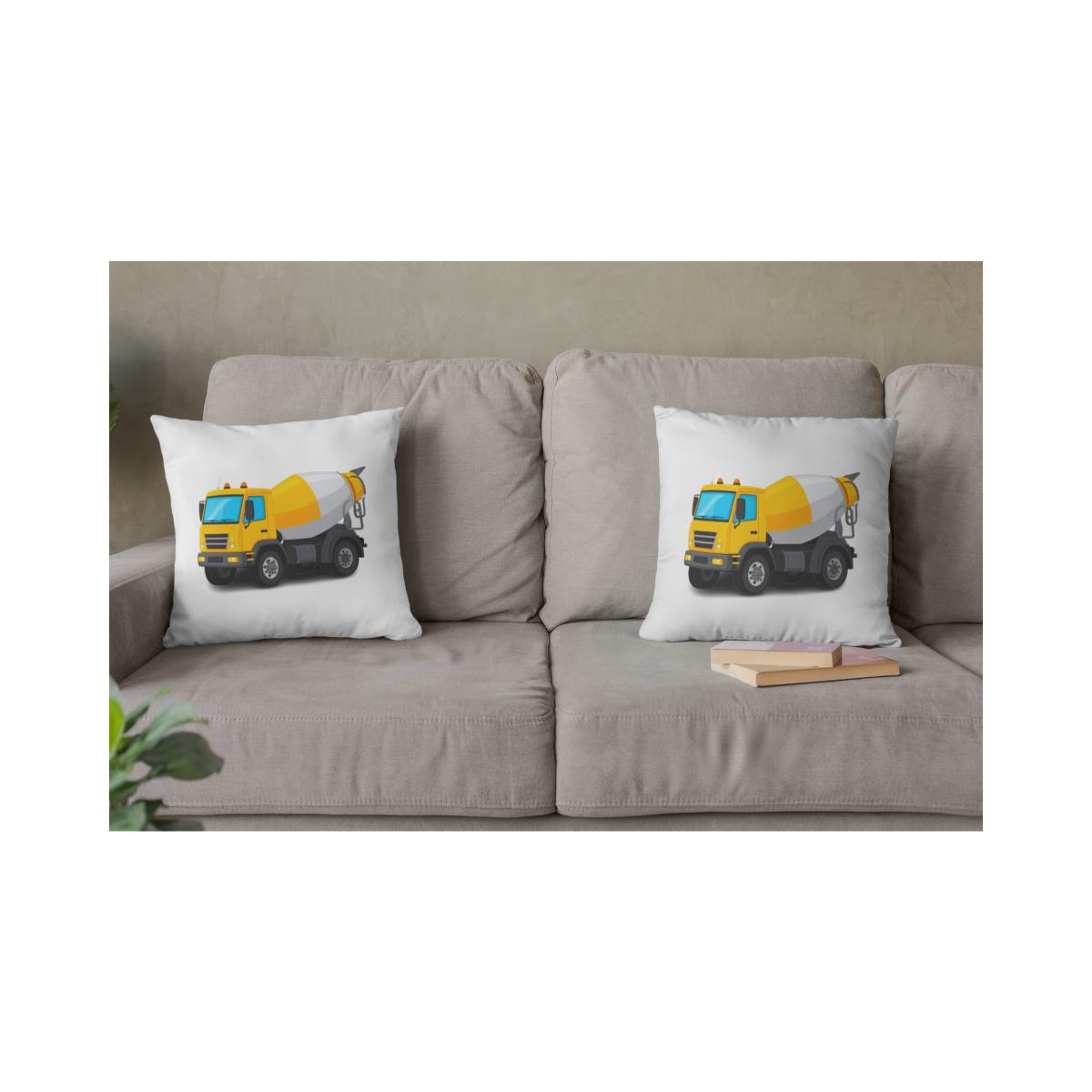 Dekokissen-Set Comic Fahrmischer