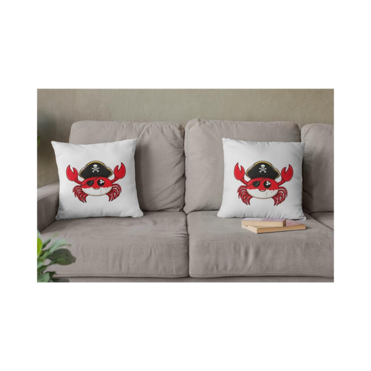 Dekokissen-Set Cute Comic Pirat Crab