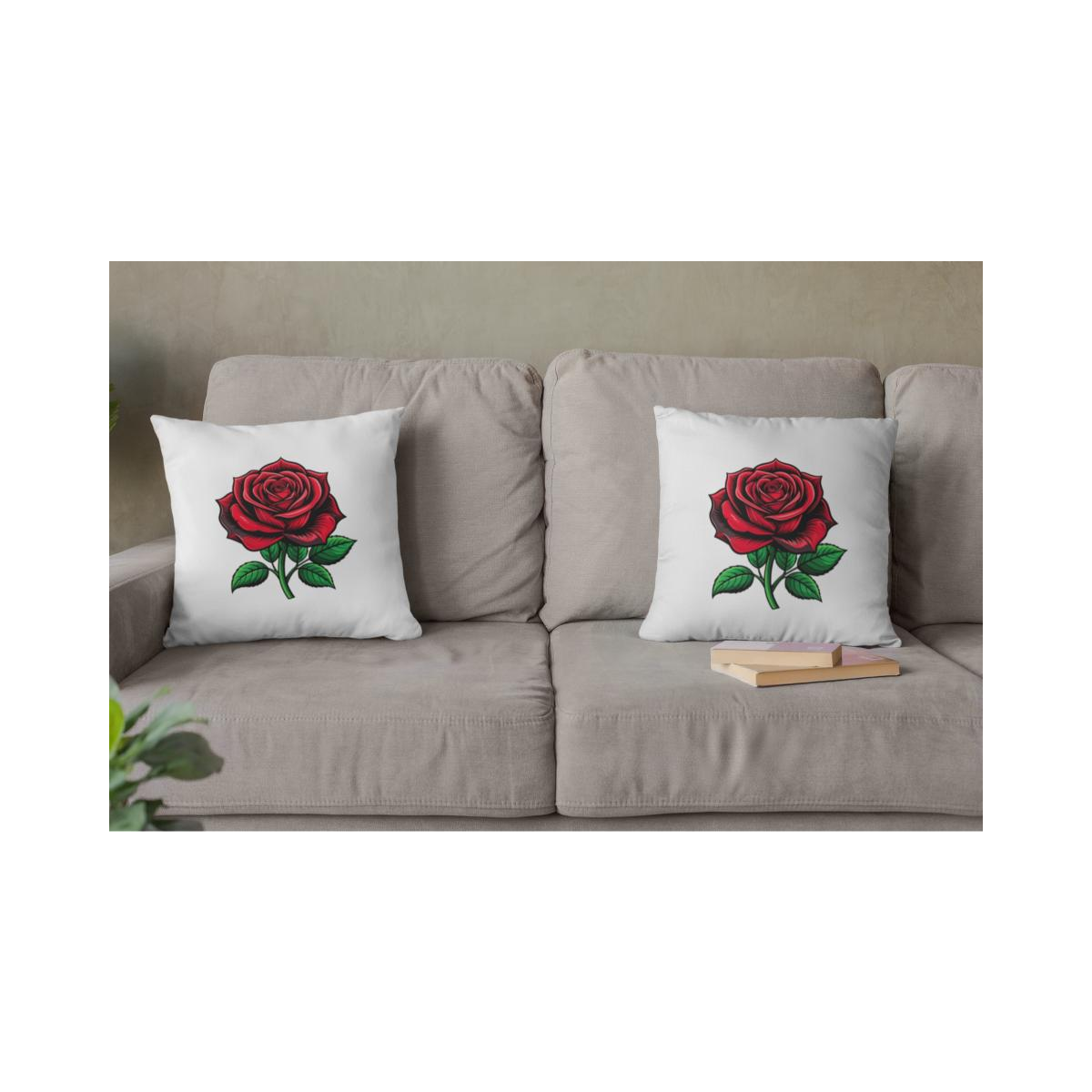 Dekokissen-Set Day of Dead Tattoo Rose