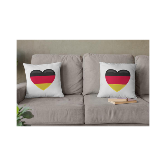 Dekokissen-Set Deutschland Flagge Herzform