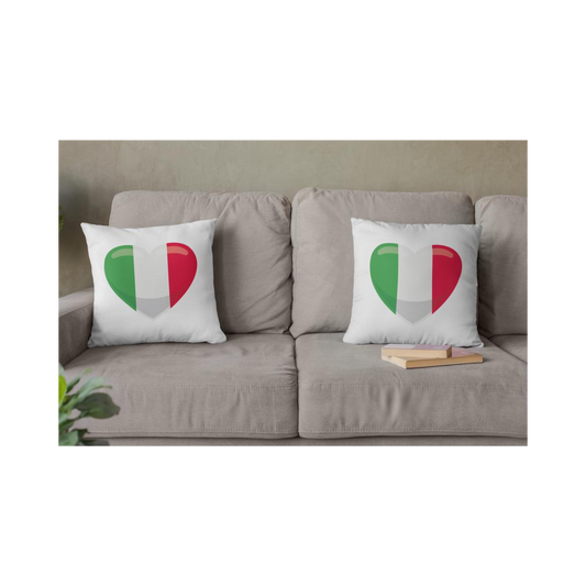 Dekokissen-Set Herz Flagge Italien