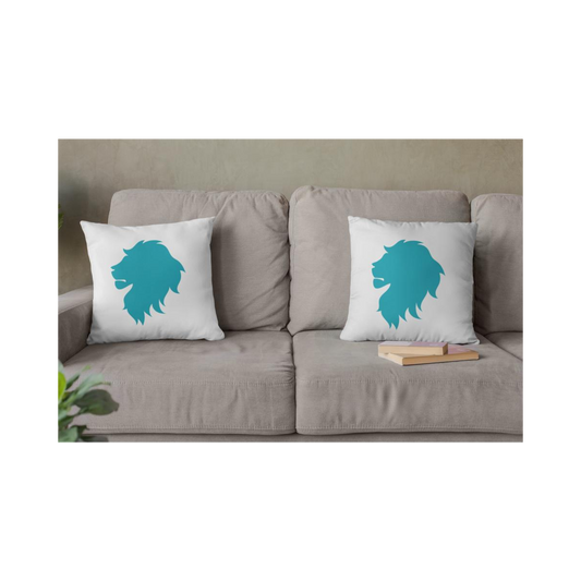 Dekokissen-Set Löwenkopf Silhouette