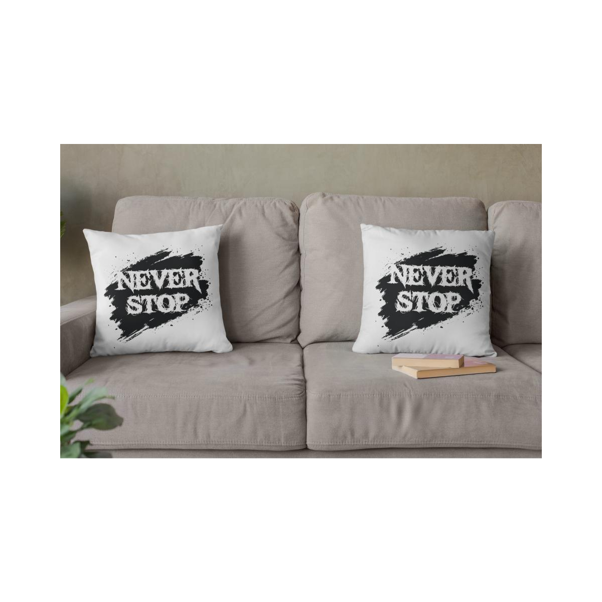 Dekokissen-Set Never Stop