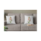 Dekokissen-Set Realistische Rittersporn Blume