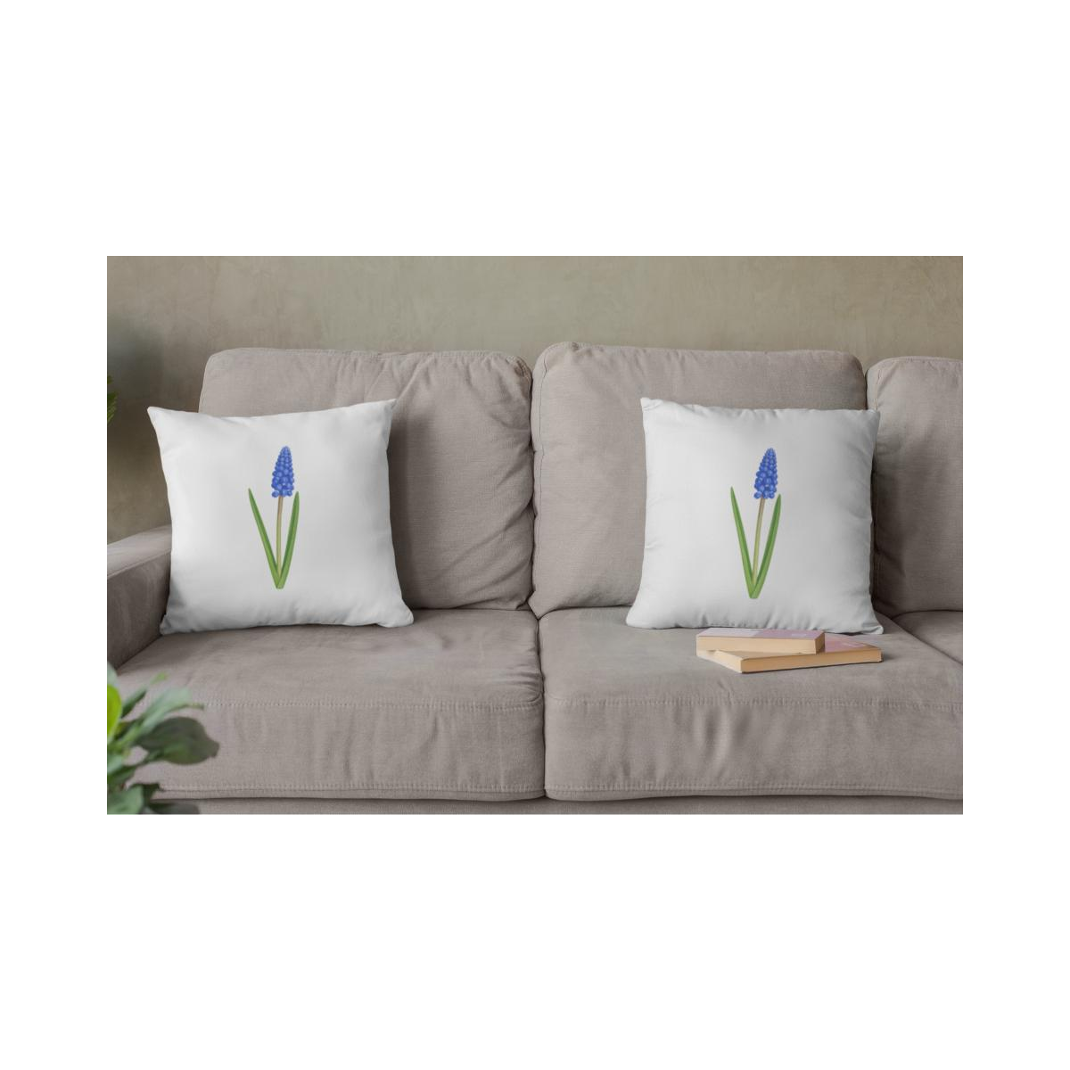 Dekokissen-Set Realistische Blume