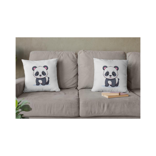 Dekokissen-Set kleiner Comic Panda