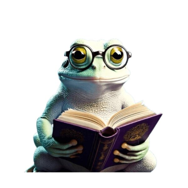 Turnbeutel Magic Frog with Book