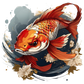 Turnbeutel Koi Fisch