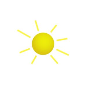 Turnbeutel Comic Sonne