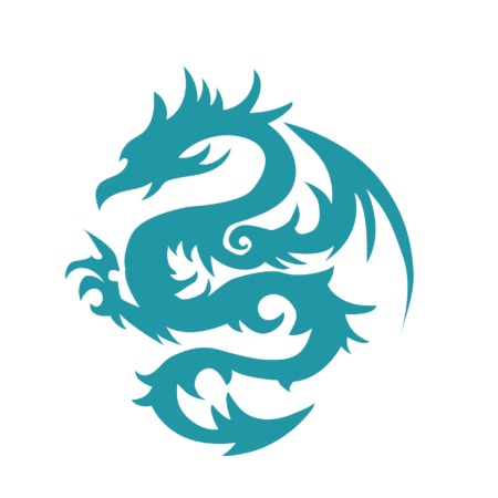 Turnbeutel Dragon Silhouette 3