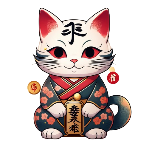 Turnbeutel Japanese Lucky Cat