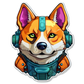 Turnbeutel Shiba Army Robot