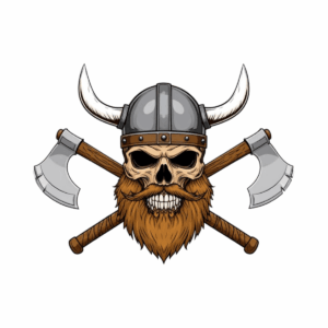 Turnbeutel Vikinger Skull Head