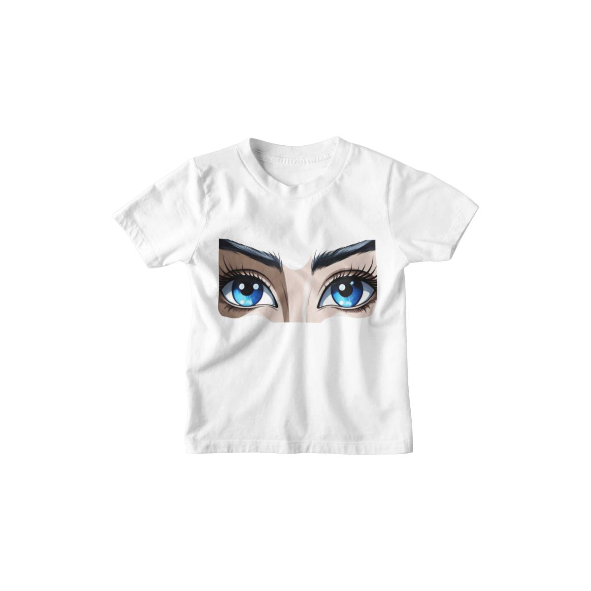 Kinder T-Shirt Anime Blue Eyes
