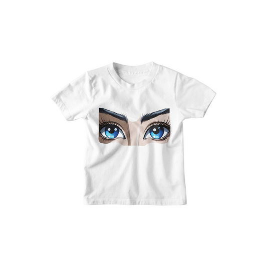 Kinder T-Shirt Anime Blue Eyes