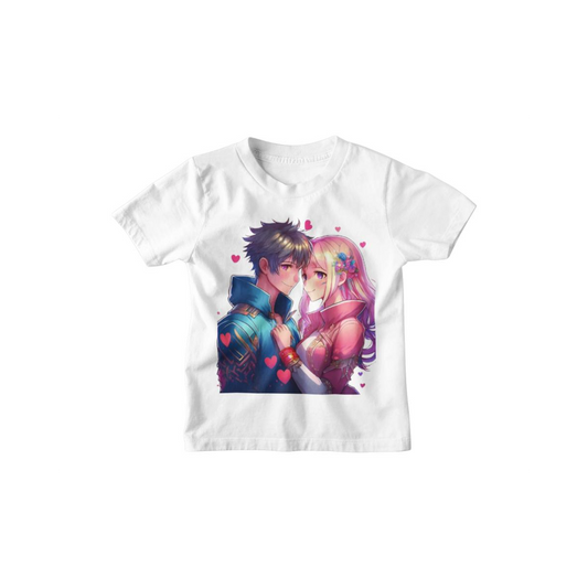 Kinder T-Shirt Anime Love Couple