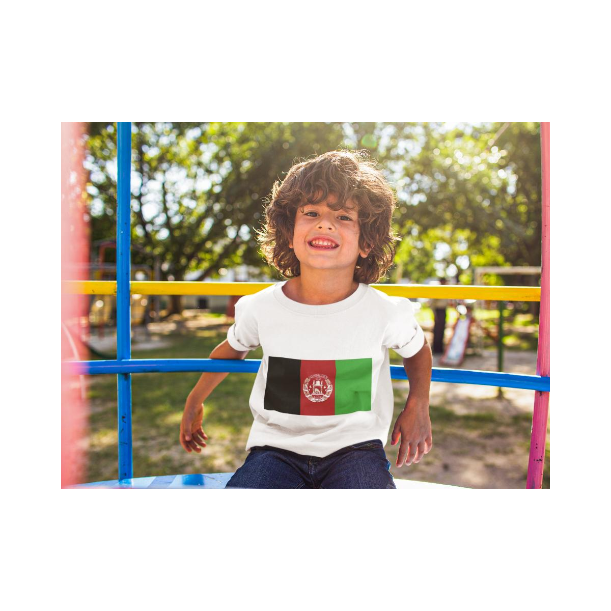 Kinder T-Shirt Afghanistan Flagge
