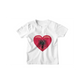 Kinder T-Shirt Albanien Flagge herzform