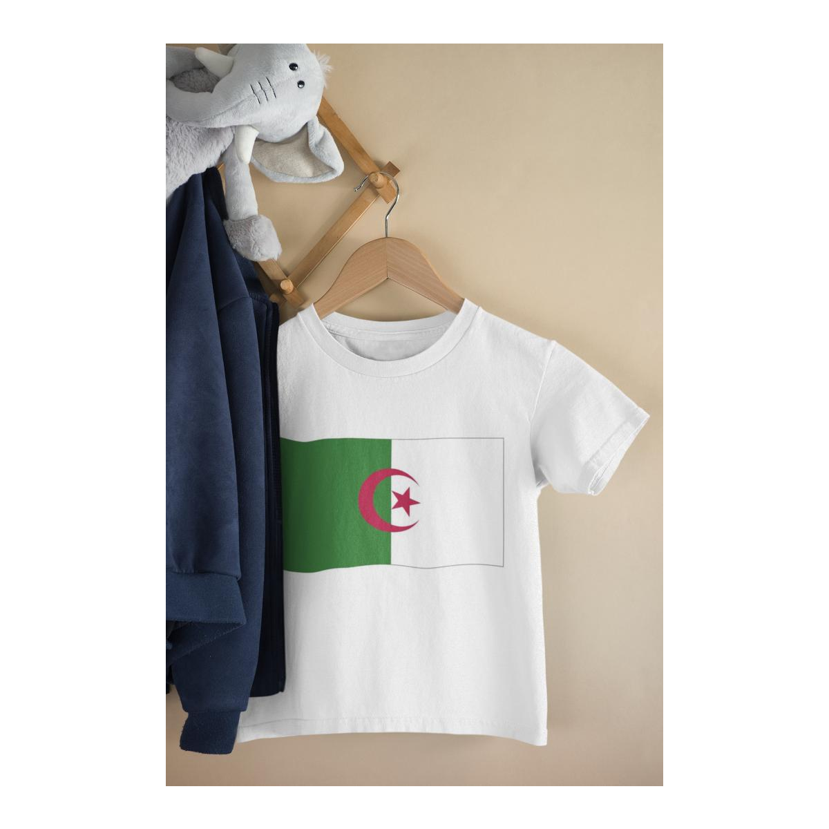 Kinder T-Shirt Algerien Flagge
