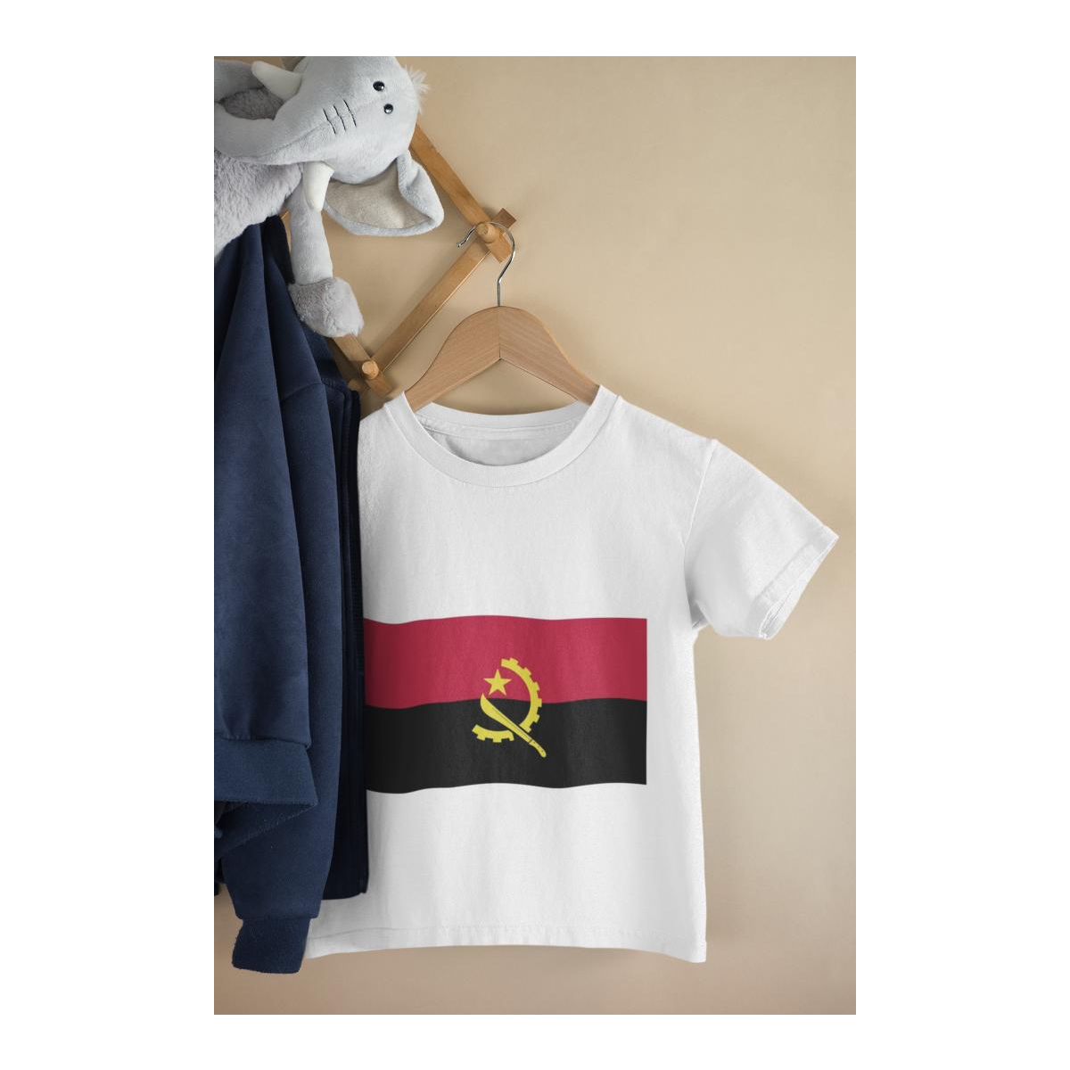 Kinder T-Shirt Angola Flagge