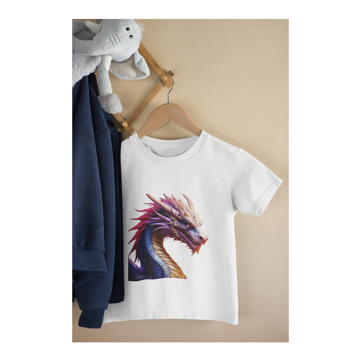 Kinder T-Shirt Anime Ninja Drache