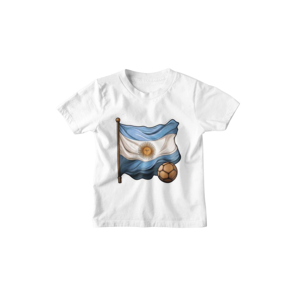 Kinder T-Shirt Argentinien Flagge mit Ball
