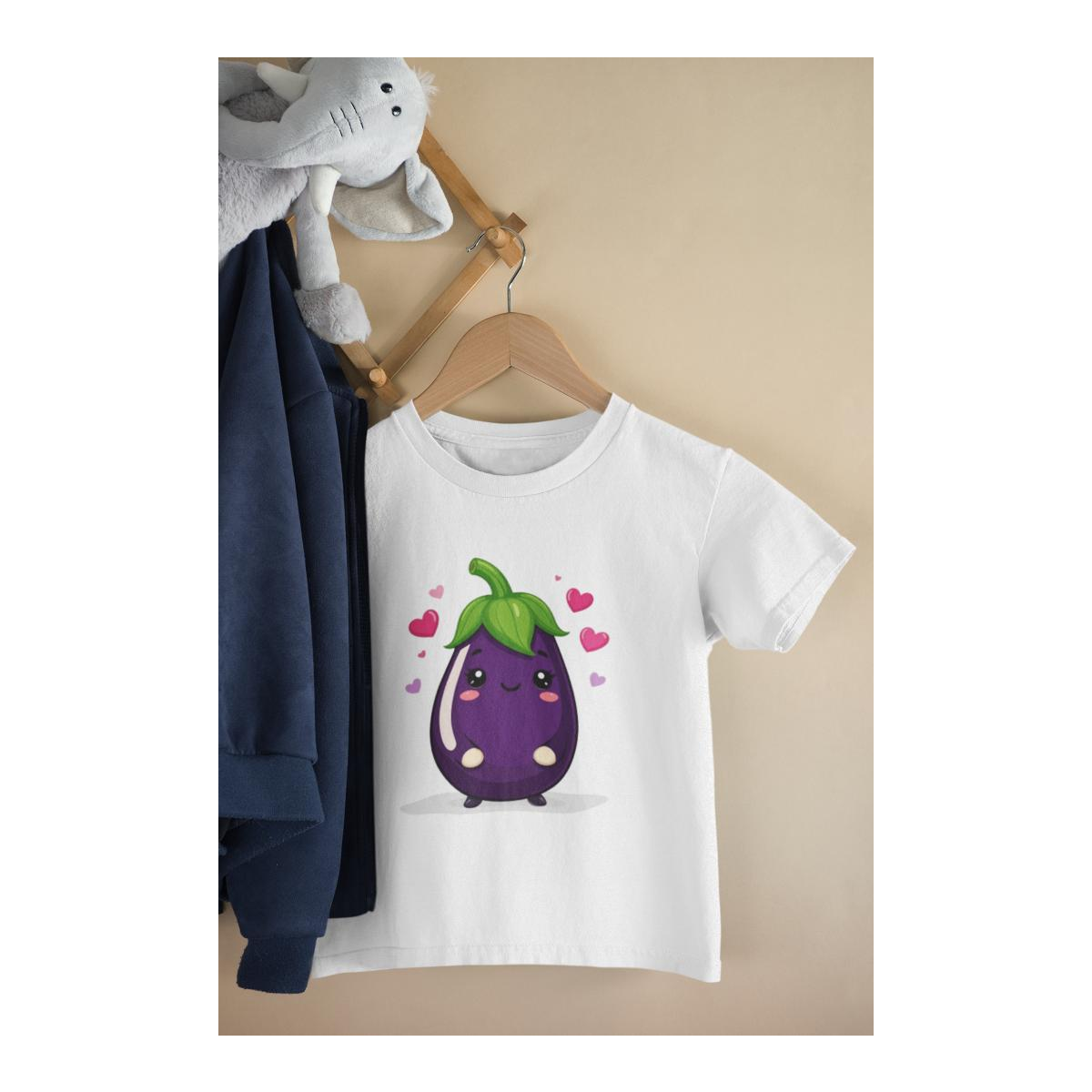 Kinder T-Shirt Baby Aubergine