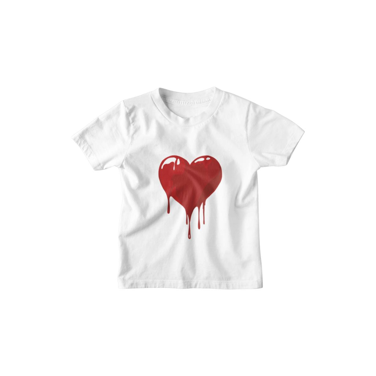 Kinder T-Shirt Blutendes Herz