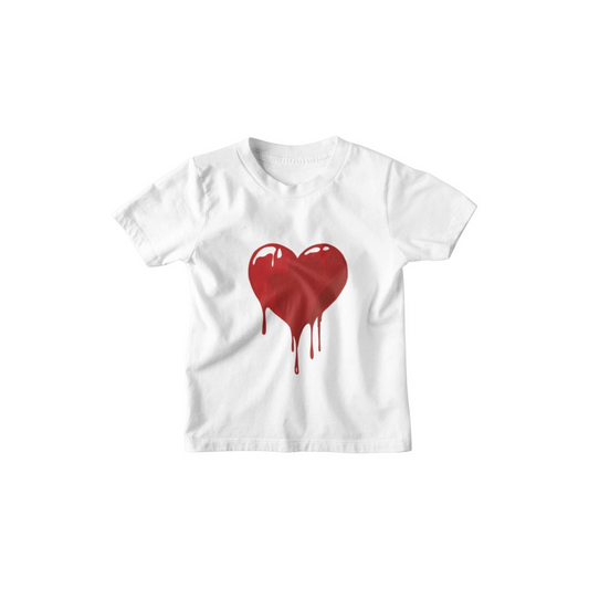 Kinder T-Shirt Blutendes Herz