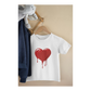 Kinder T-Shirt Blutendes Herz