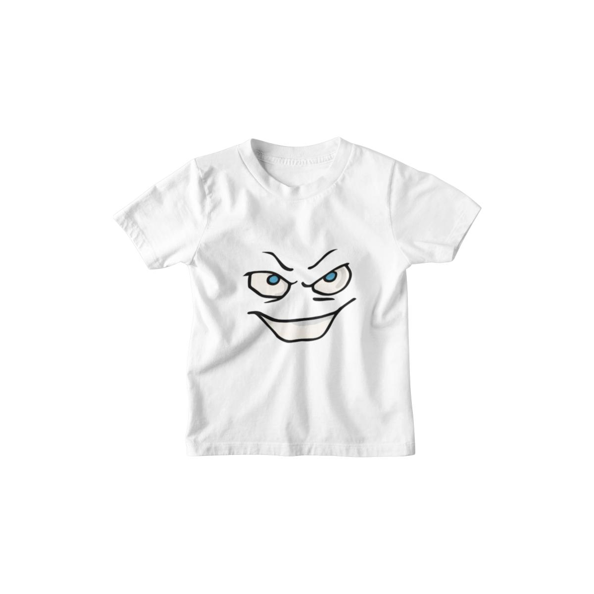 Kinder T-Shirt Cartoon Face Emoji Superior