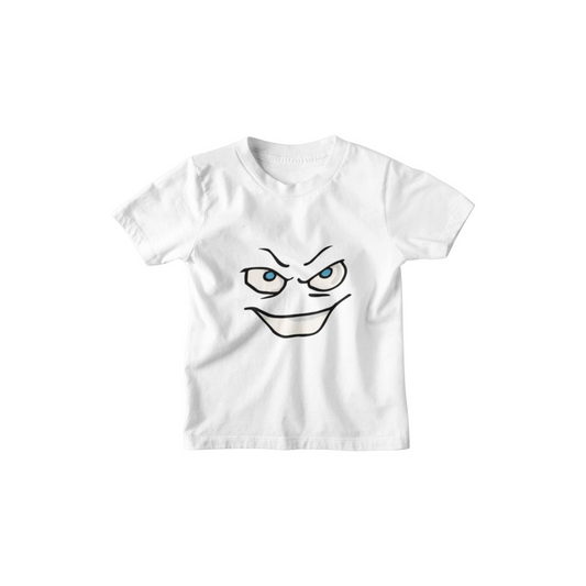 Kinder T-Shirt Cartoon Face Emoji Superior