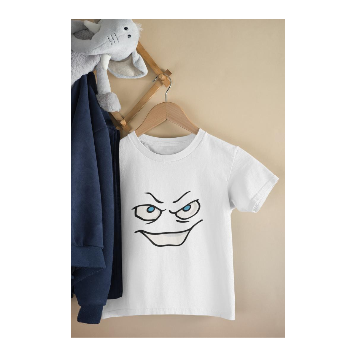 Kinder T-Shirt Cartoon Face Emoji Superior