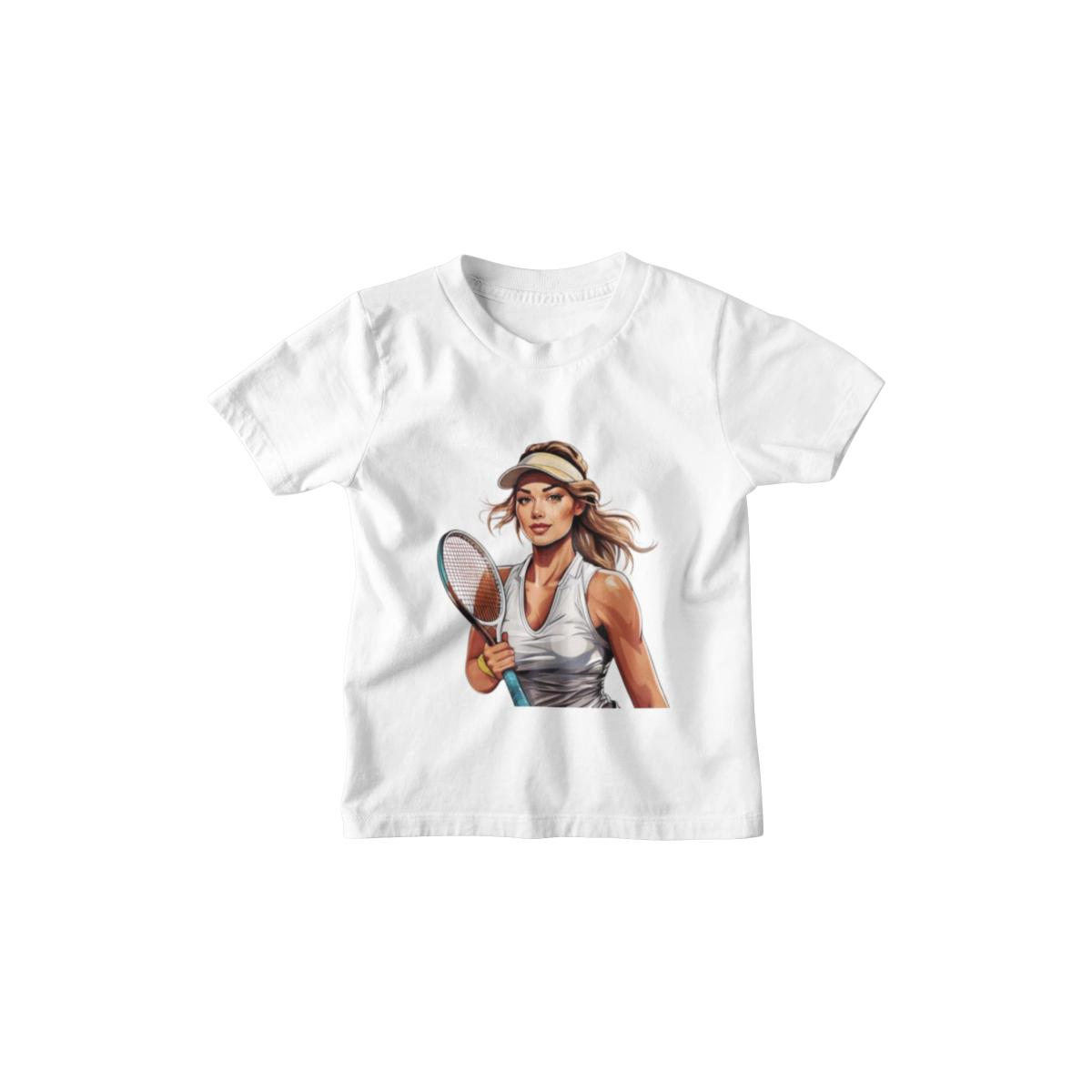 Kinder T-Shirt Clipart Tennisspielerin