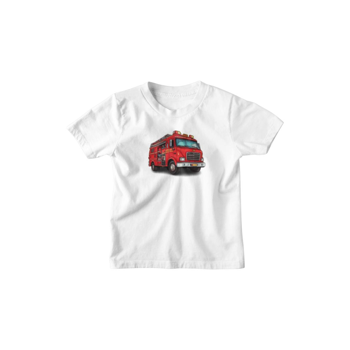 Kinder T-Shirt Comic Feuerwehrfahrzeug