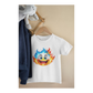 Kinder T-Shirt Comic Fireball mit Gesicht