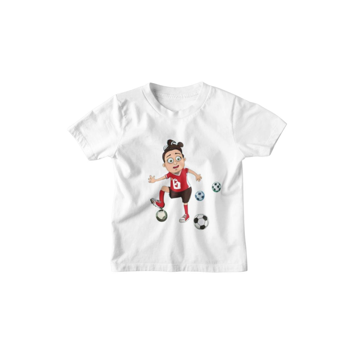 Kinder T-Shirt Comic Fussballspielerin