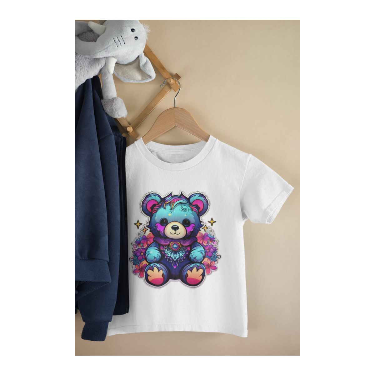 Kinder T-Shirt Comic Gothic Teddy Bear