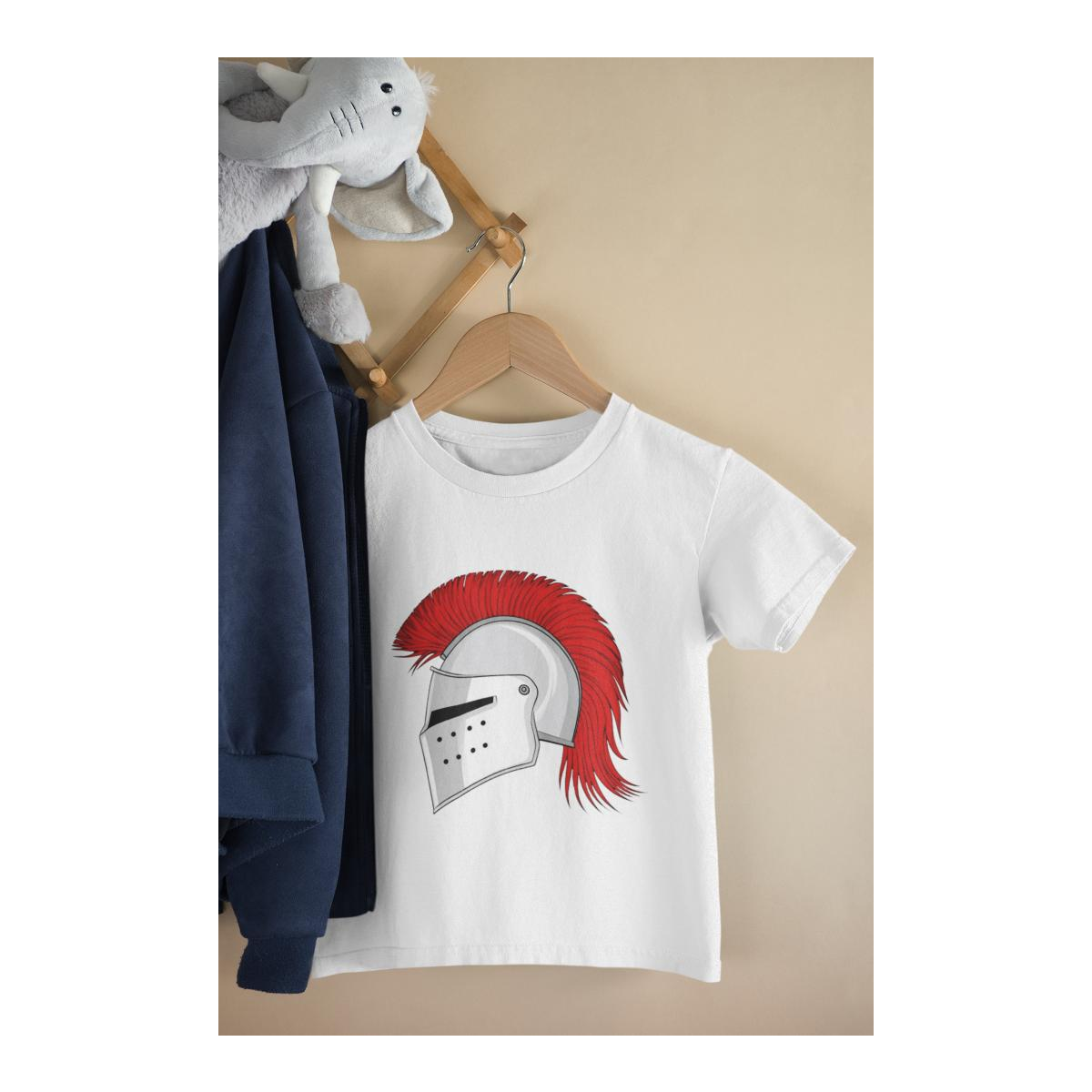 Kinder T-Shirt Comic Ritterhelm