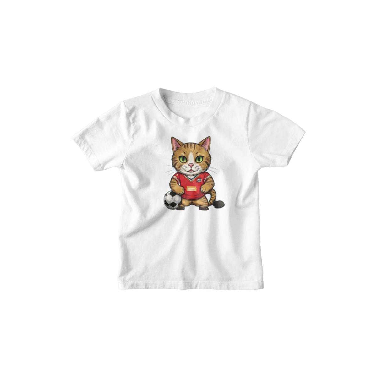 Kinder T-Shirt Comic Soccer-Cat