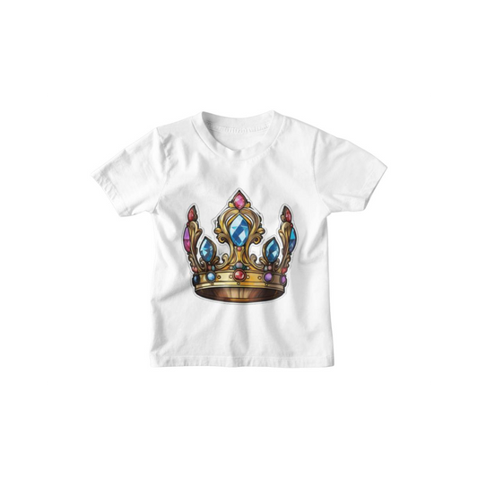 Kinder T-Shirt Comic Mittelalter Krone