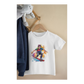 Kinder T-Shirt Comic Watercolor Skateboarder