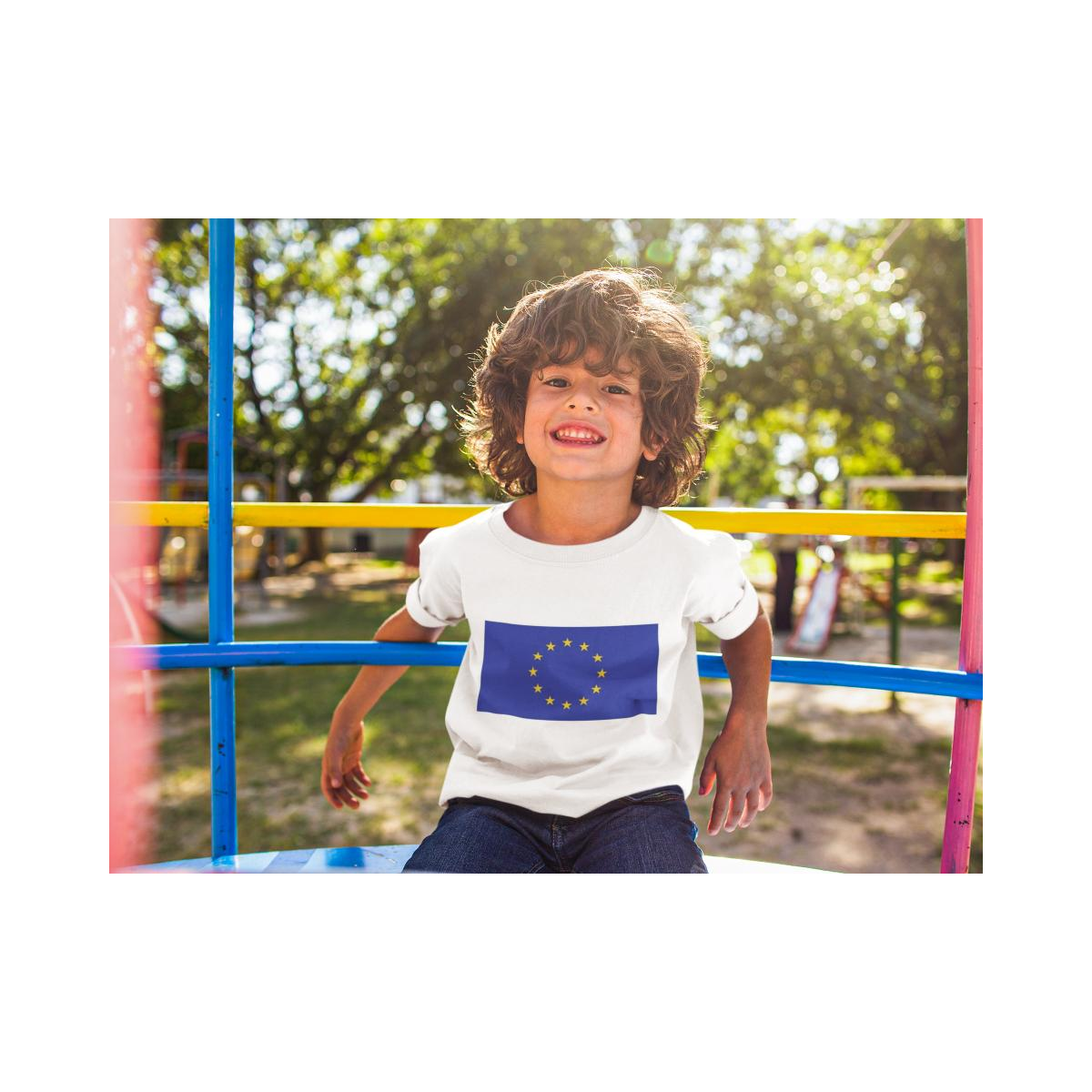 Kinder T-Shirt EU Flagge